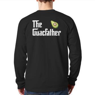 The Guacamole Father Avocado Lover Back Print Long Sleeve T-shirt | Mazezy