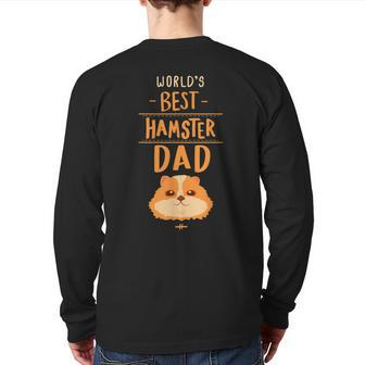 Hamster Dad T Kids Men Boys Hammy Costume Outfit Back Print Long Sleeve T-shirt | Mazezy