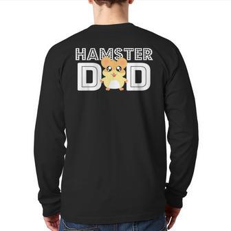 Hamster Dad T Kids Men Boys Hammy Lover Outfit Back Print Long Sleeve T-shirt | Mazezy