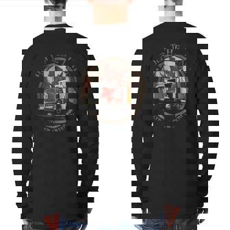 Hold The Line Convoy For Freedom Trucker Protest Back Print Long Sleeve T-shirt | Mazezy