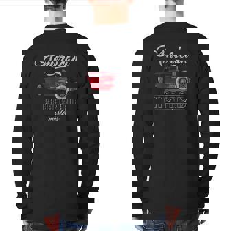 Hot Rod Cars Tuning Muscle Custom American Vehicle Car Back Print Long Sleeve T-shirt | Mazezy