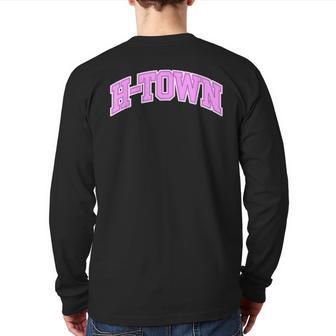 Houston H-Town Hustle Town The H Houston Texas Back Print Long Sleeve T-shirt - Monsterry AU