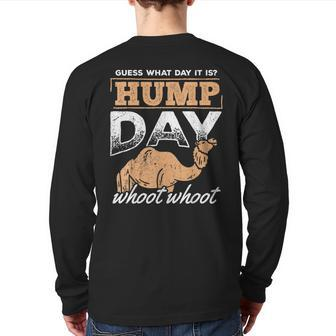 Hump Day Whoot Whoot Weekend Laborer Worker Back Print Long Sleeve T-shirt - Monsterry UK