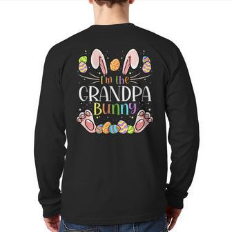 I'm The Grandpa Bunny Matching Family Easter Party Back Print Long Sleeve T-shirt | Mazezy