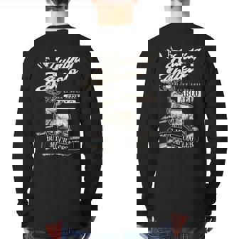 I'm A Hunting Abuelo Spanish Grandpa Father's Day Back Print Long Sleeve T-shirt | Mazezy