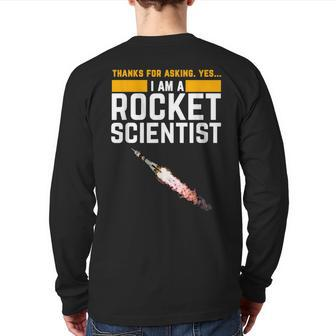 I'm A Rocket Scientist Rocket Science Back Print Long Sleeve T-shirt - Monsterry UK