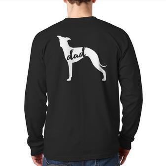 Italian Greyhound Dog Dad Back Print Long Sleeve T-shirt | Mazezy UK