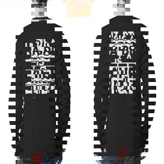It's Not A Dad Bod It's A Father Figure Vintage Papa Back Print Long Sleeve T-shirt | Mazezy