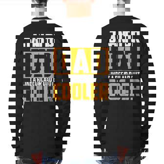 Janitor Dad Like A Regular Dad But Cooler Back Print Long Sleeve T-shirt | Mazezy