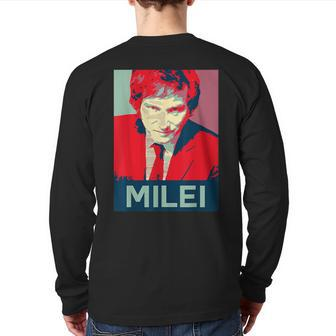 Javier Milei Presidente 2023 Back Print Long Sleeve T-shirt | Mazezy