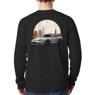 Jdm 3000Gt Car Tuning Drift Japan Tokio Back Print Long Sleeve T-shirt - Monsterry