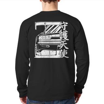 Jdm Japan Motorsport Tuning Car 90S Back Print Long Sleeve T-shirt - Monsterry