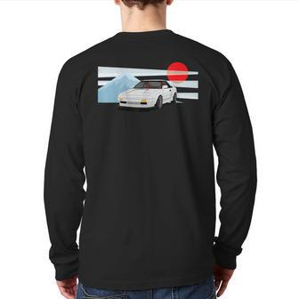 Jdm Mr2 Aw11 Illustrated Graphic Back Print Long Sleeve T-shirt - Monsterry