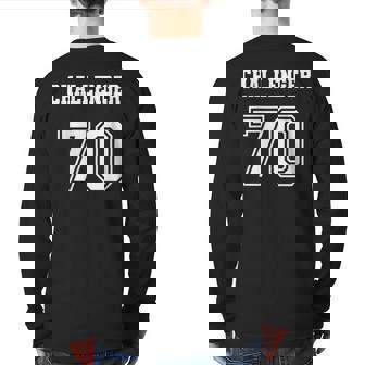 Jersey Style Challenger 70 1970 Old School Muscle Car Back Print Long Sleeve T-shirt | Mazezy