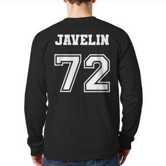 Jersey Style Javelin 72 1972 Old School Muscle Car Back Print Long Sleeve T-shirt | Mazezy
