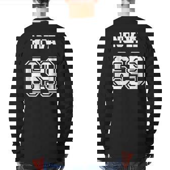 Jersey Style Nova 69 1969 Classic Old School Muscle Car Back Print Long Sleeve T-shirt | Mazezy