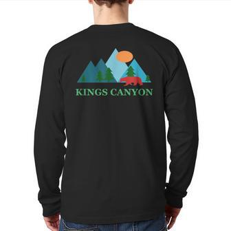 Kings Canyon National Park Vacation Souvenir Back Print Long Sleeve T-shirt - Monsterry CA