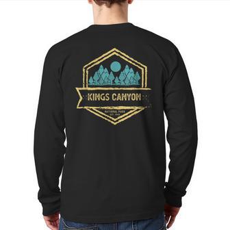 Kings Canyon Vintage Kings Canyon National Park Back Print Long Sleeve T-shirt - Monsterry