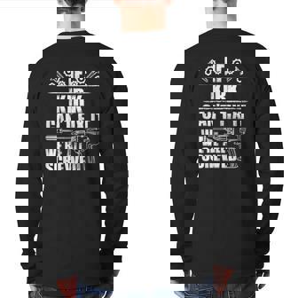 Kirk Name Fix It Personalized Dad Idea Back Print Long Sleeve T-shirt | Mazezy