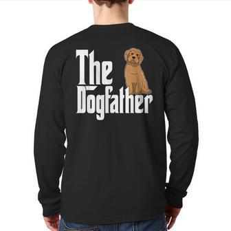 Labradoodle Dog Dad Dogfather Dogs Daddy Father Back Print Long Sleeve T-shirt | Mazezy