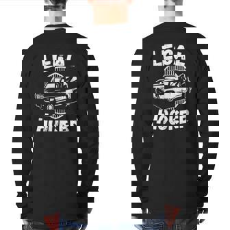 Legal Hooker Towing Vintage Tow Truck Driver Retro Back Print Long Sleeve T-shirt | Mazezy