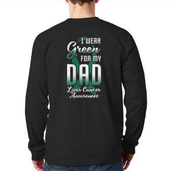 Liver Cancer Awareness Primary Hepatic Son Daughter Back Print Long Sleeve T-shirt | Mazezy