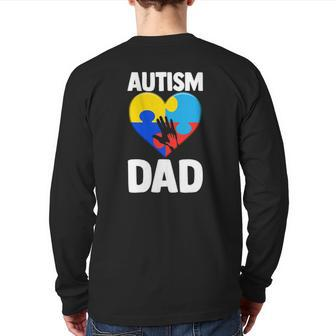 Love Autism Awareness S Dad Autism Mens Back Print Long Sleeve T-shirt | Mazezy