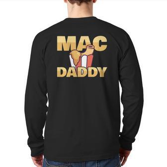 Mac & Cheese Dad Mac And Cheese Back Print Long Sleeve T-shirt | Mazezy