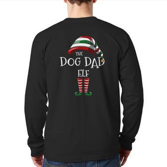 Matching Family The Dog Dad Elf Christmas Group Back Print Long Sleeve T-shirt | Mazezy