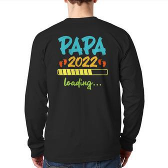 Mens Becoming Dad 2022 Loading Back Print Long Sleeve T-shirt | Mazezy