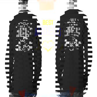 Mens Best Abuelo Ever Personalized Grandpa Back Print Long Sleeve T-shirt | Mazezy