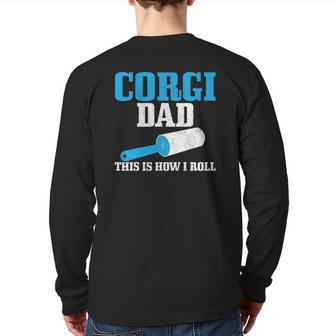Mens Corgi Dad Dog Hair Beagle Back Print Long Sleeve T-shirt | Mazezy UK