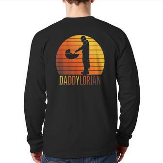 Mens Daddylorian Fathers Day Back Print Long Sleeve T-shirt | Mazezy
