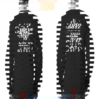 Mens My Favorite People Call Me Gampa Special Grandpa Back Print Long Sleeve T-shirt | Mazezy