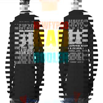 Mens Newfypoo Dad Like A Regular Dad But Cooler Back Print Long Sleeve T-shirt | Mazezy