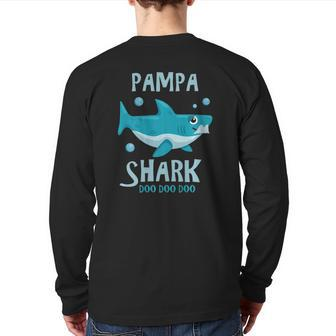 Mens Pampa Shark Doo Doo Back Print Long Sleeve T-shirt | Mazezy