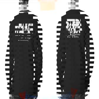 Mens Papa Bbq Grill Theme I Grill Things Back Print Long Sleeve T-shirt | Mazezy