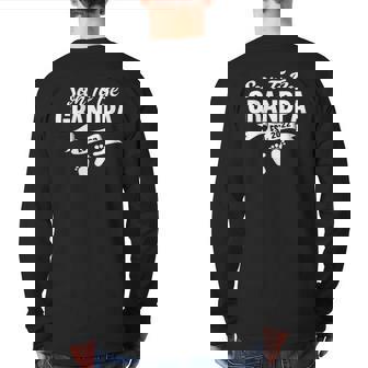 Mens Soon To Be Grandpa Est 2022 New Grandpa To Be Back Print Long Sleeve T-shirt | Mazezy