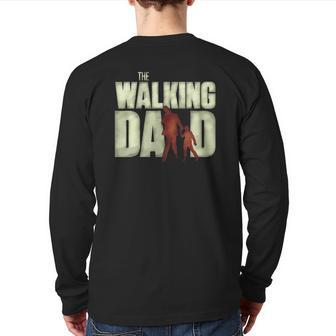 Mens The Walking Dad Cool Father's Day Back Print Long Sleeve T-shirt | Mazezy