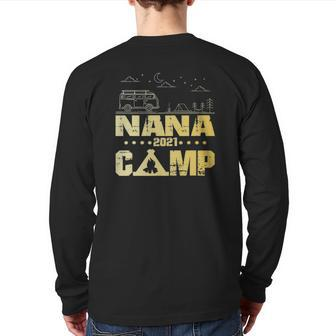Nana Camp 2021 Nana Tribe Vacation Back Print Long Sleeve T-shirt | Mazezy