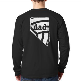 Nevada Volleyball Dad S Beach Volleyball S Back Print Long Sleeve T-shirt | Mazezy AU