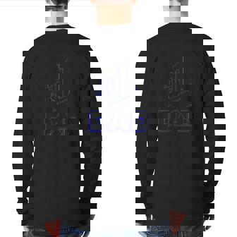 The Number 1 Dad Back Print Long Sleeve T-shirt | Mazezy