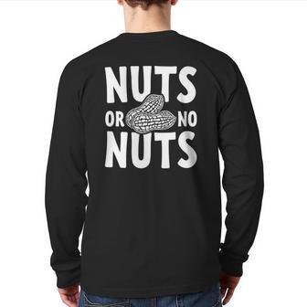 Nuts Or No Nuts Gender Reveal Matching Toddler Back Print Long Sleeve T-shirt | Mazezy AU
