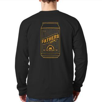Og Fathers Brew The Original Beer Lovers Back Print Long Sleeve T-shirt | Mazezy