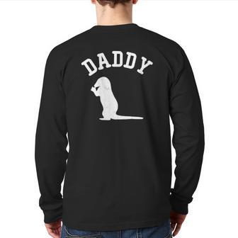 Otter Daddy For Dad Back Print Long Sleeve T-shirt | Mazezy