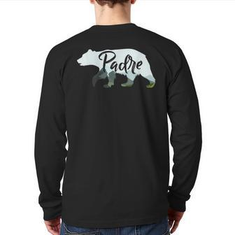 Padre Bear For Dad Family Holiday Back Print Long Sleeve T-shirt | Mazezy