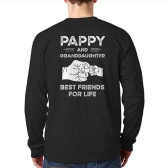 Pappy And Granddaughter Best Friends For Life Matching Back Print Long Sleeve T-shirt | Mazezy