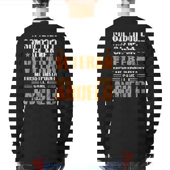 Some People Call Me Veteran Most Important Call Me Abuelo Back Print Long Sleeve T-shirt | Mazezy