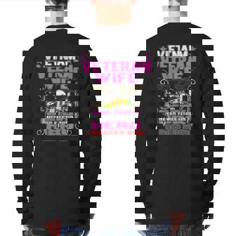 Some People Never Meet Their Hero Vietnam Veteran Wife Back Print Long Sleeve T-shirt | Mazezy