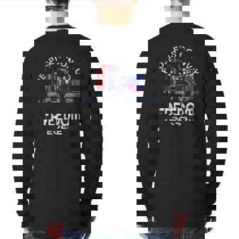 People’S Convoy Freedom 2022 Support Truckers Back Print Long Sleeve T-shirt | Mazezy